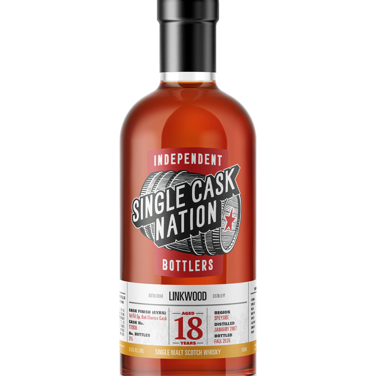 Linkwood 18 Year Old, US Retail Release # 15 – Single Cask Nation