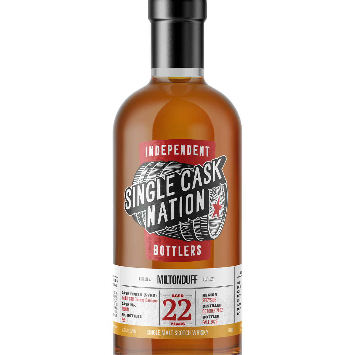 Miltonduff 22 Year Old, US Retail Release # 15 – Single Cask Nation