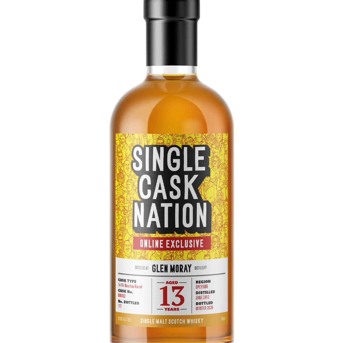 Glen Moray 13 Year Old Bourbon Barrel – Single Cask Nation