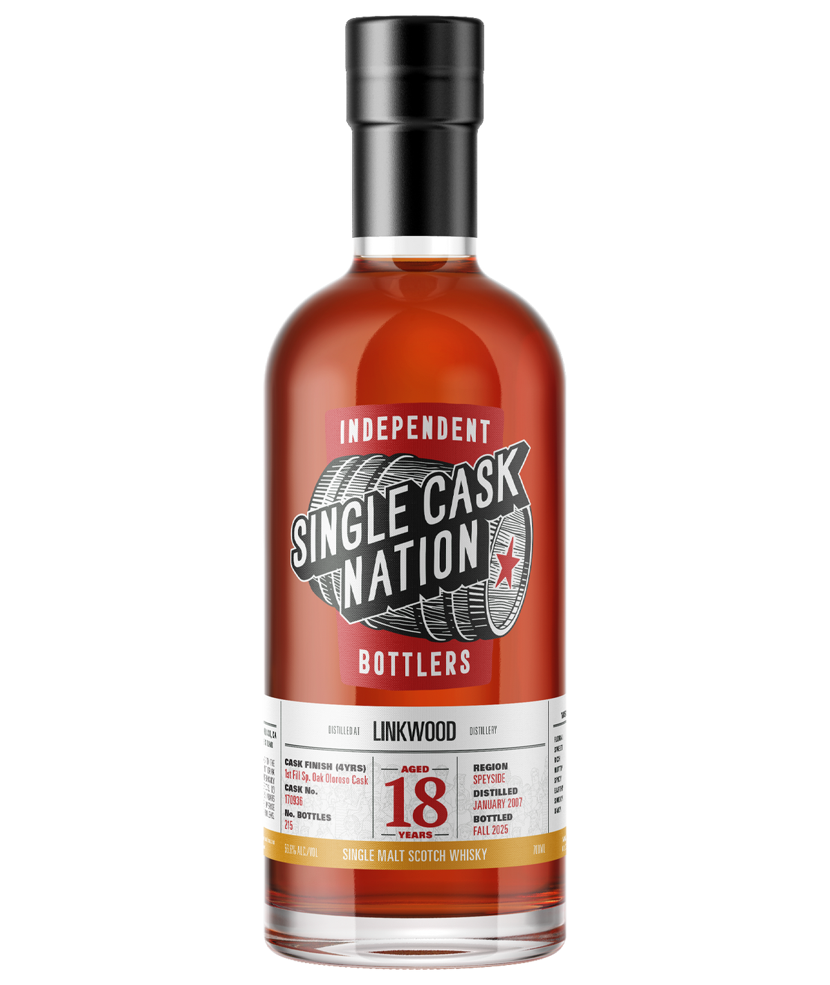 Linkwood 18 Year Old, US Retail Release # 15 – Single Cask Nation